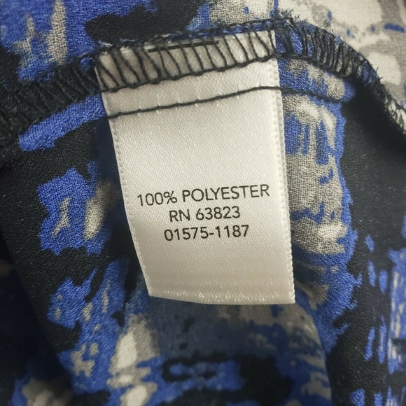 CHRISTOPHER & BANKS Blue Petite XL Top - Picture 6 of 7